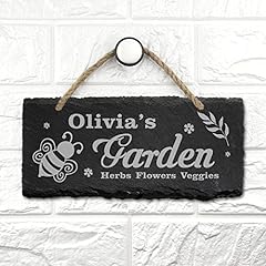 Personalised Slate Sign Garden Sign Ornaments Outdoor for sale  Delivered anywhere in UK