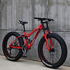26" Mountain Bikes,Adult Fat Tire Mountain Trail Bike,21 for sale  Delivered anywhere in UK