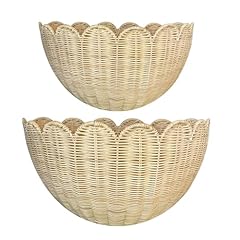 Scalloped wall basket for sale  Delivered anywhere in USA 