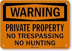 Warning private property for sale  Delivered anywhere in USA 