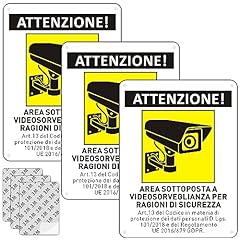 Cartello area videosorvegliata usato  Spedito ovunque in Italia 