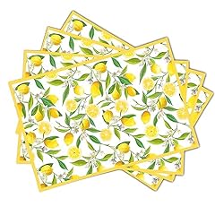 Lemon placemats set for sale  Delivered anywhere in USA 