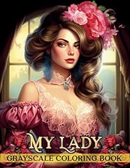 Lady grayscale coloring for sale  Delivered anywhere in USA 
