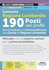 Concorso regione lombardia usato  Spedito ovunque in Italia 