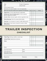Trailer inspection checklist for sale  Delivered anywhere in UK