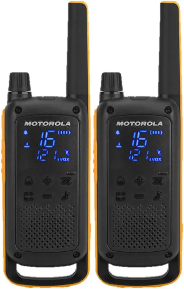 Motorola Talkabout T82 Extreme Walkie Talkies, Twin Pack, B8P00811YDEMAG, 20 x 5 x 3 cm, Zwart/Oranje tweedehands  
