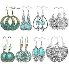 Pairs boho earrings for sale  Delivered anywhere in USA 