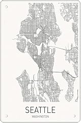 Seattle map antique for sale  Delivered anywhere in USA 