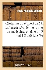 Réfutation rapport lisfranc d'occasion  Livré partout en France