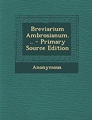 Breviarium ambrosianum... prim usato  Spedito ovunque in Italia 
