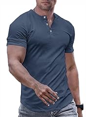 Meilicloth henley shirts for sale  Delivered anywhere in UK
