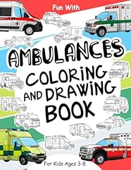 Ambulances coloring drawing for sale  Delivered anywhere in UK