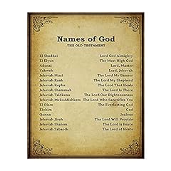 Used, "Names of God- Old Testament-Meanings"- Bible Wall for sale  Delivered anywhere in USA 