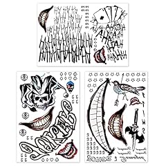 Sheets joker tattoos for sale  Delivered anywhere in USA 