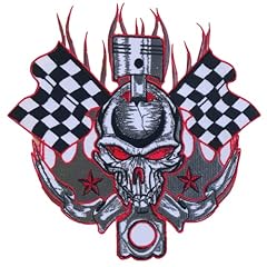 Skull checkered flag for sale  Delivered anywhere in UK