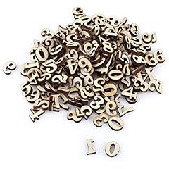 100pcs wooden numbers for sale  Delivered anywhere in UK