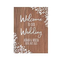 Welcome wedding sign for sale  Delivered anywhere in Ireland
