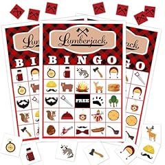 Lumberjack party bingo for sale  Delivered anywhere in USA 