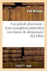 Pots pharmacie inscriptions d'occasion  Livré partout en Belgiqu