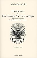 Dictionnaire rite ecossais d'occasion  Livré partout en France