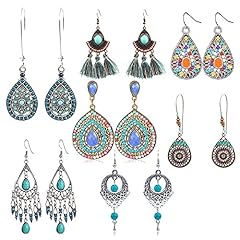 Pairs bohemian earrings for sale  Delivered anywhere in UK