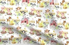 Spoonflower fabric farm for sale  Delivered anywhere in USA 
