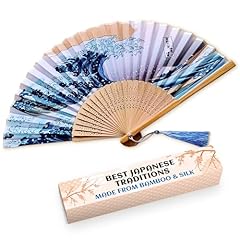 Silk japanese fan for sale  Delivered anywhere in USA 