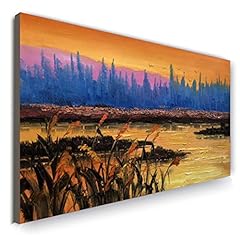 100% Hand-Painted Original Oil Painting Original Colorful for sale  Delivered anywhere in Canada