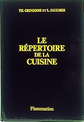 Livre répertoire cuisine d'occasion  Livré partout en France