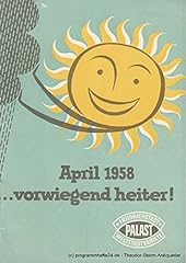 Programmheft april 1958 gebraucht kaufen  Wird an jeden Ort in Deutschland