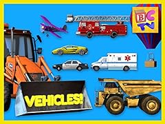 Learning Vehicles Names and Sounds for Kids - Cars,, used for sale  Delivered anywhere in USA 