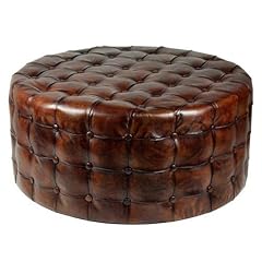 Sarreid leather tufted for sale  Delivered anywhere in USA 