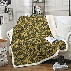 Camouflage throw blanket for sale  Delivered anywhere in USA 
