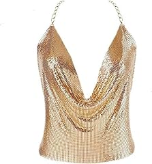 Gold sexy tops for sale  Delivered anywhere in USA 