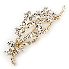 Clear diamante floral for sale  Delivered anywhere in UK