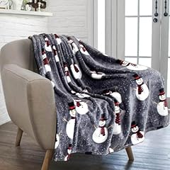 Christmas snowman throw for sale  Delivered anywhere in USA 