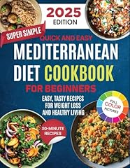 Mediterranean diet cookbook usato  Spedito ovunque in Italia 