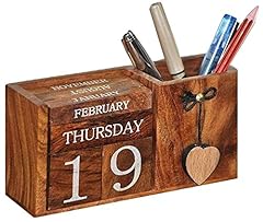 Perpetual calendar wooden for sale  Delivered anywhere in USA 