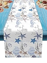 Coastal table runner for sale  Delivered anywhere in USA 