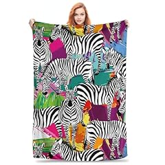 Zebra throw blanket for sale  Delivered anywhere in USA 
