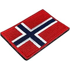Toppa bandiera norvegese usato  Spedito ovunque in Italia 