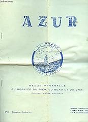 Azur revue mensuelle d'occasion  Livré partout en France