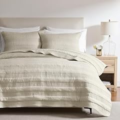Beige striped king for sale  Delivered anywhere in USA 