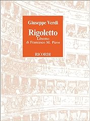 Rigoletto. opera atti. usato  Spedito ovunque in Italia 