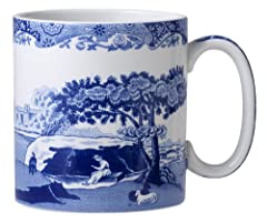 Spode Blue Italian Mug, Set of 4 by Spode, used for sale  Delivered anywhere in UK