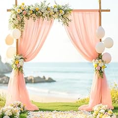 Fotsharer peach chiffon for sale  Delivered anywhere in USA 