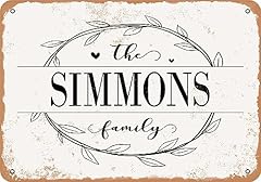 Metal sign simmons for sale  Delivered anywhere in USA 