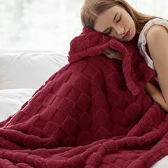 Bedsure red fleece for sale  Delivered anywhere in USA 