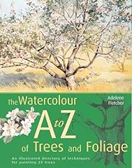 Watercolour trees foliage for sale  Delivered anywhere in UK