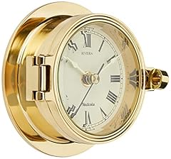 Brass riviera clock for sale  Delivered anywhere in Ireland